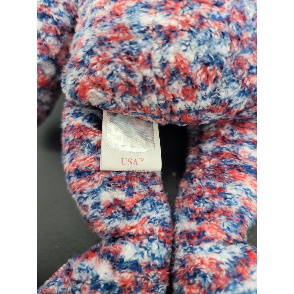Ty Beanie Baby USA Bear DOB July 4, 2000 New with Tag Protector 8" - Picture 7 of 9